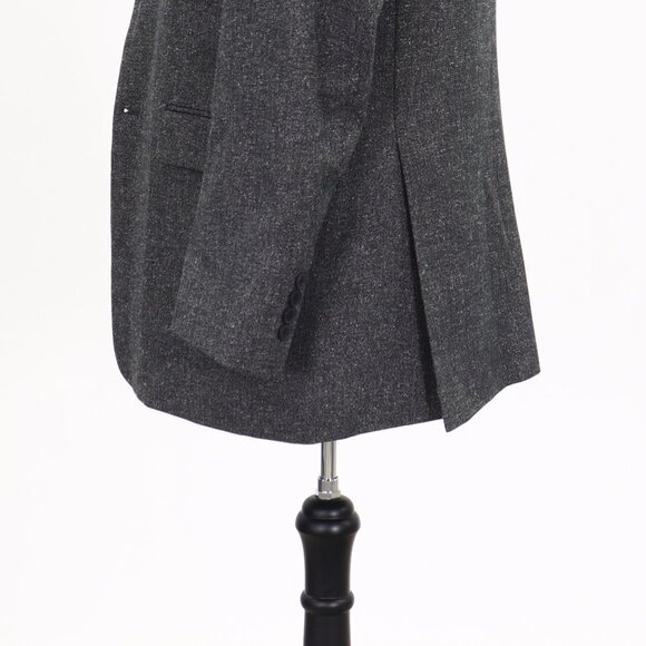 Andrew Fezza 40R Gray Solid 2-Button Sport Coat Blazer Jacket P245 - Picture 8 of 11